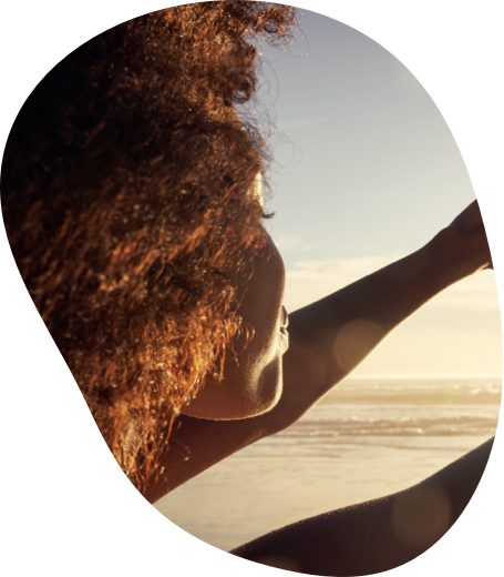 woman on beach